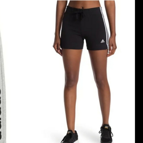 ADIDAS womens high waist bike shorts 3S  black 2XL - Picture 6 of 6